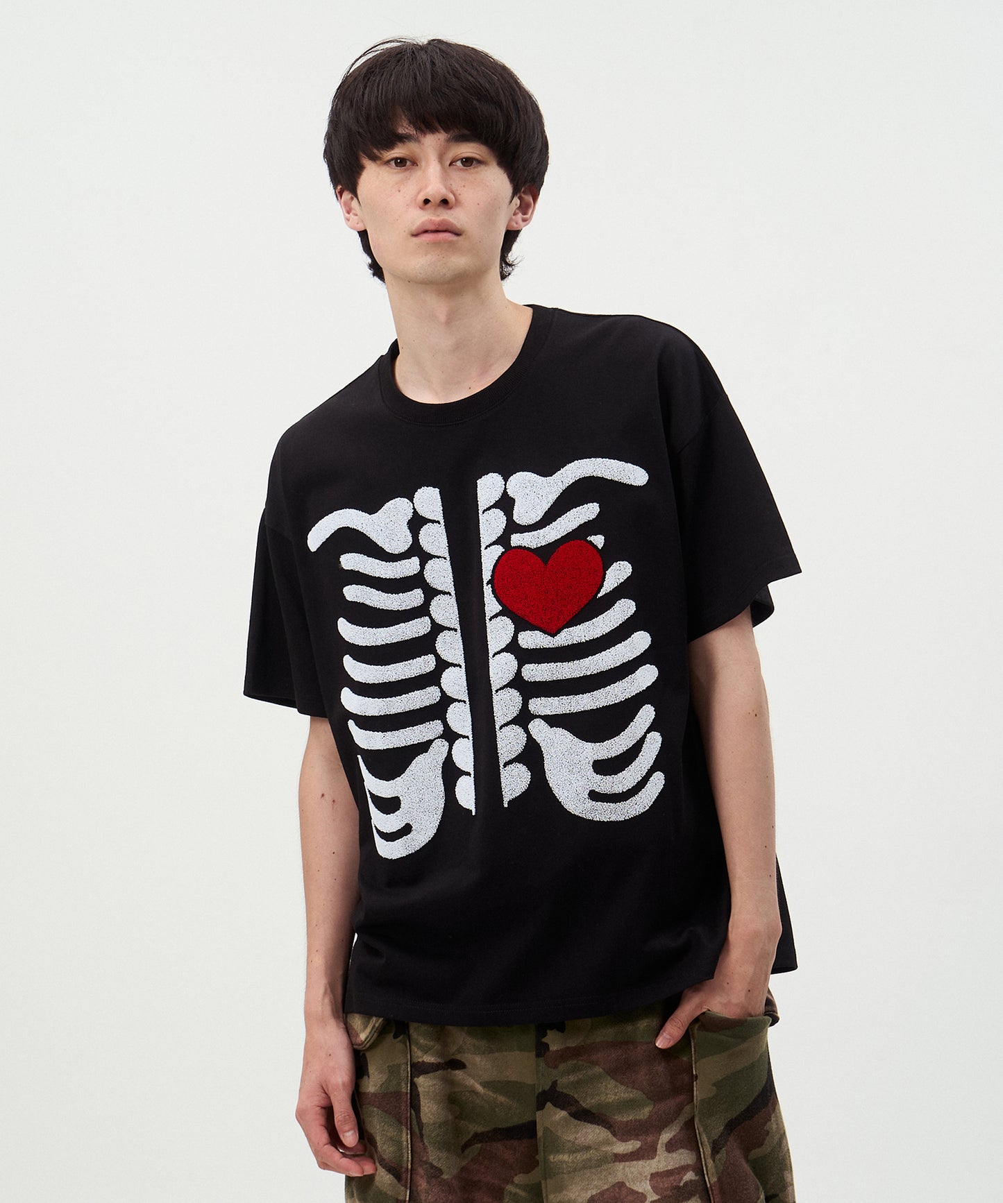 I LOVE＆HATE SEQUINS DAMAGE TEE