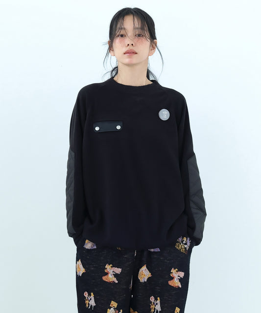 Dreamin' Mix Poncho Short Coat