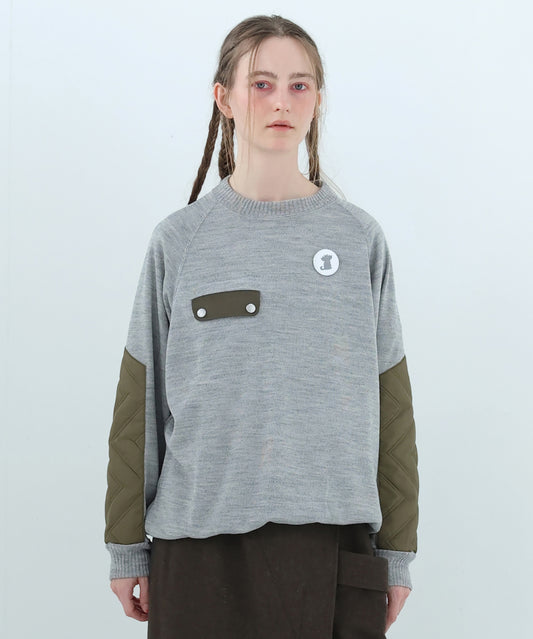 Dreamin' Mix Poncho Short Coat