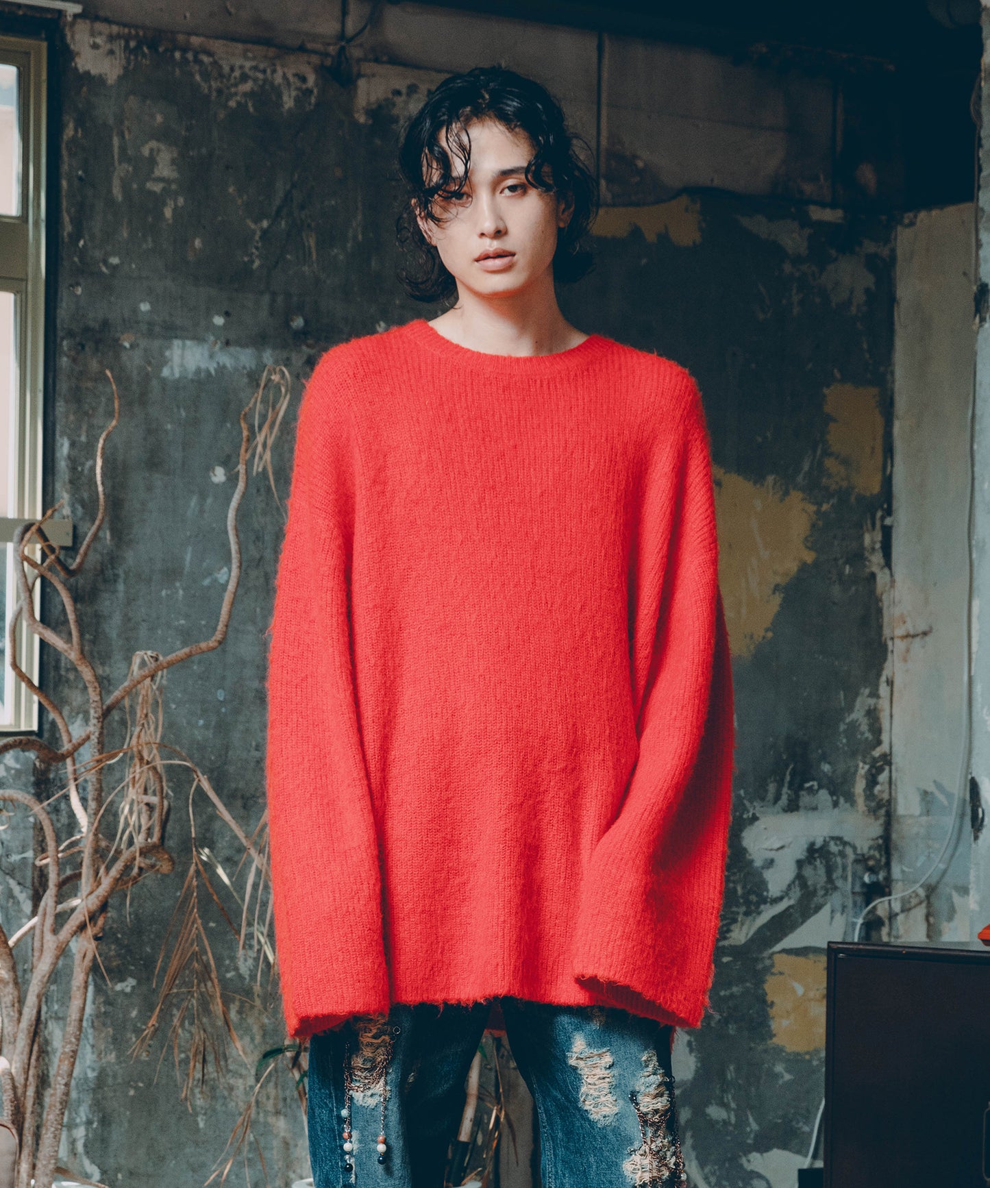 mohair pullover knit