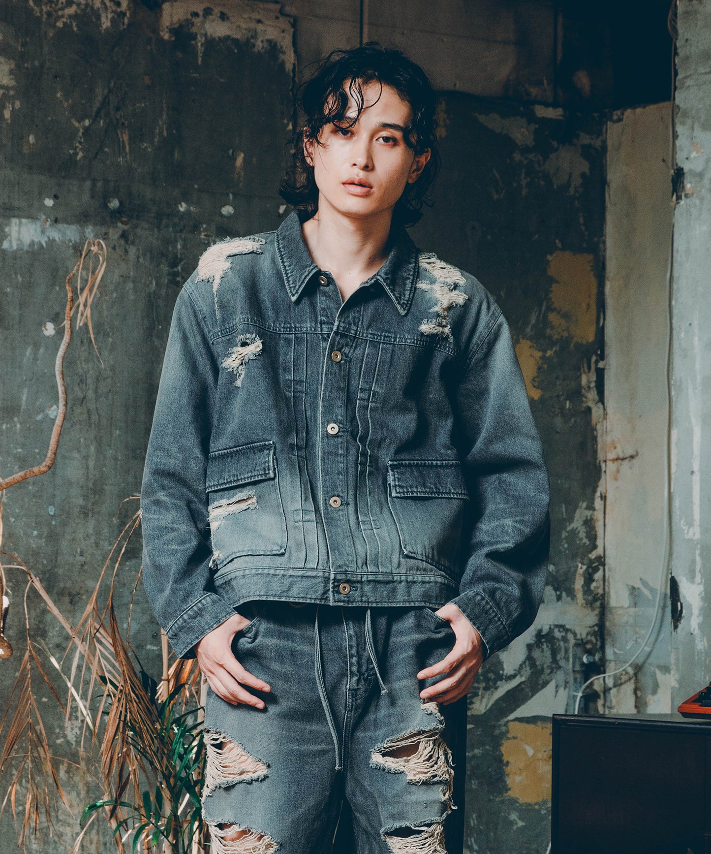 BORO DENIM BLOUSON