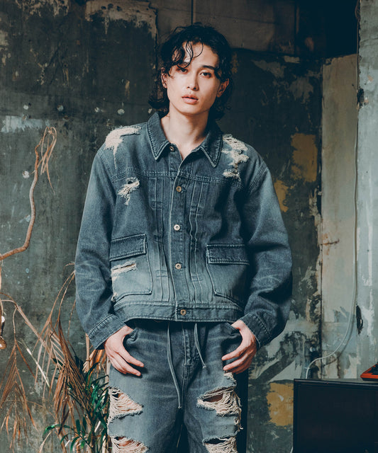 BORO DENIM BLOUSON