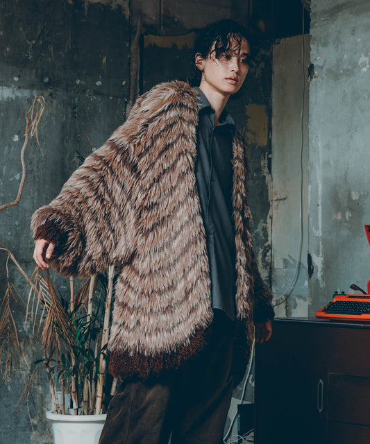 MULTI BORDER KNIT CARDIGAN