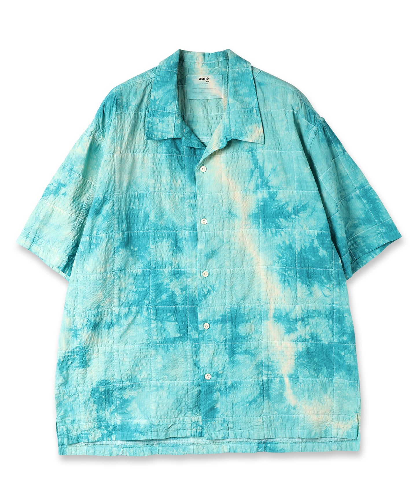 TIE-DYE PATCHWORK SHIRT　納期３月中旬