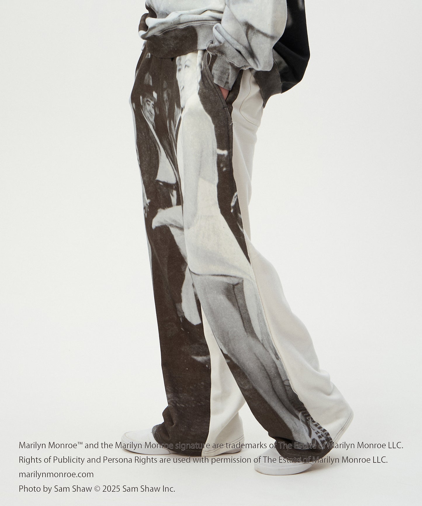 MARILYN MONROE INKJET PRINT SWEAT PANTS