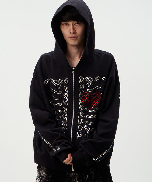 HOTFIX BONE&HEART PARKA