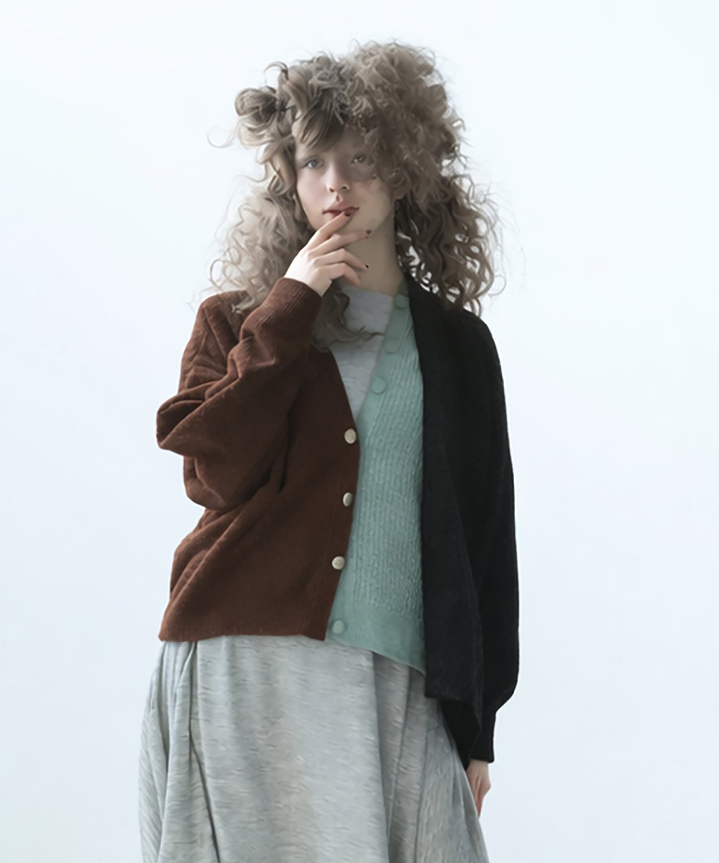 Triple Fragment Cardigan
