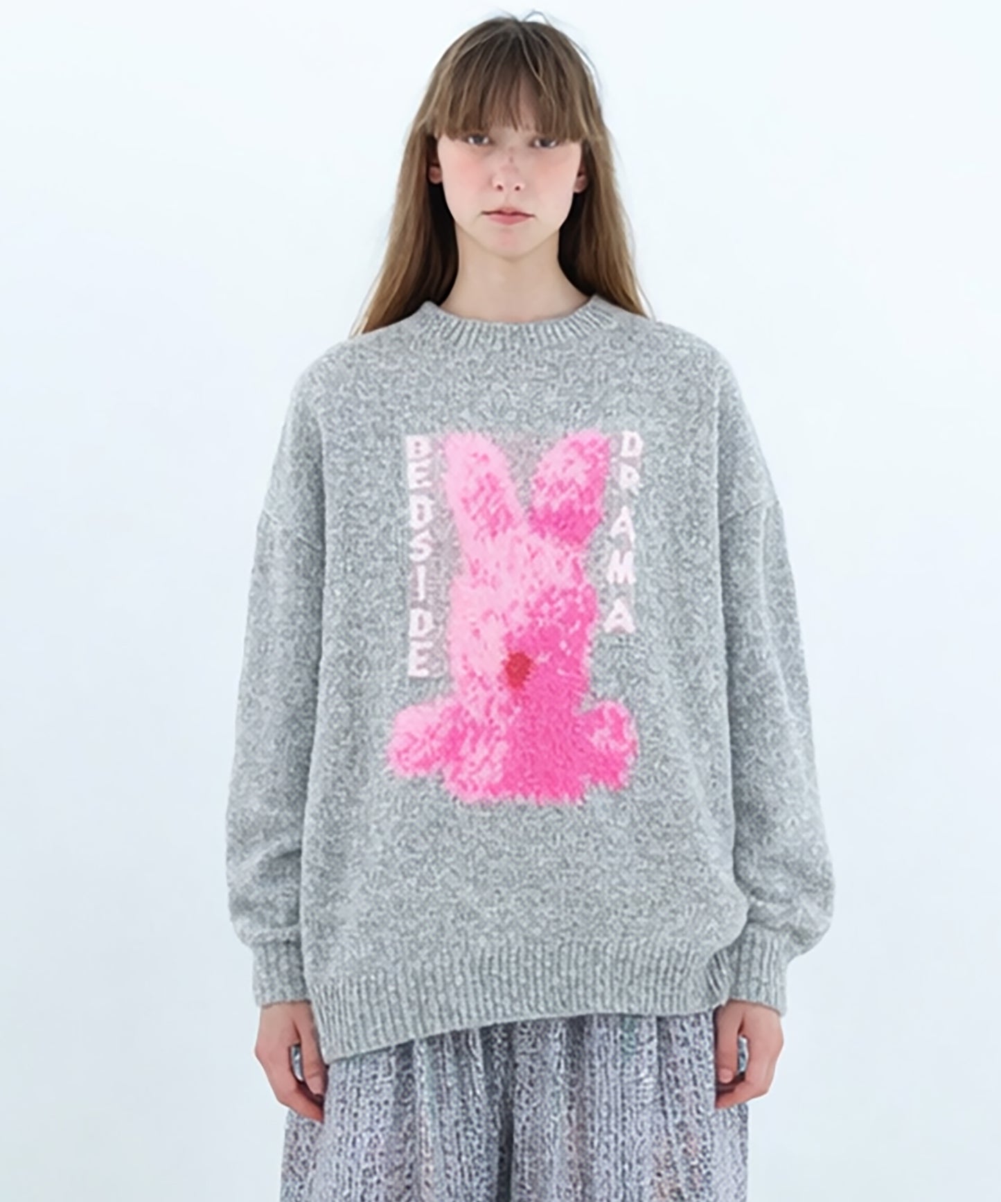 Pink Rabbit Wide Knit Sweater