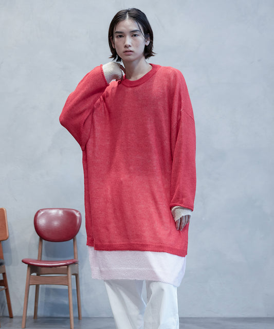 Mohair Layer Knit Pulover