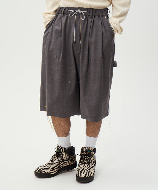 SUMMER WOOL LOOPING WIDE SHORTS
