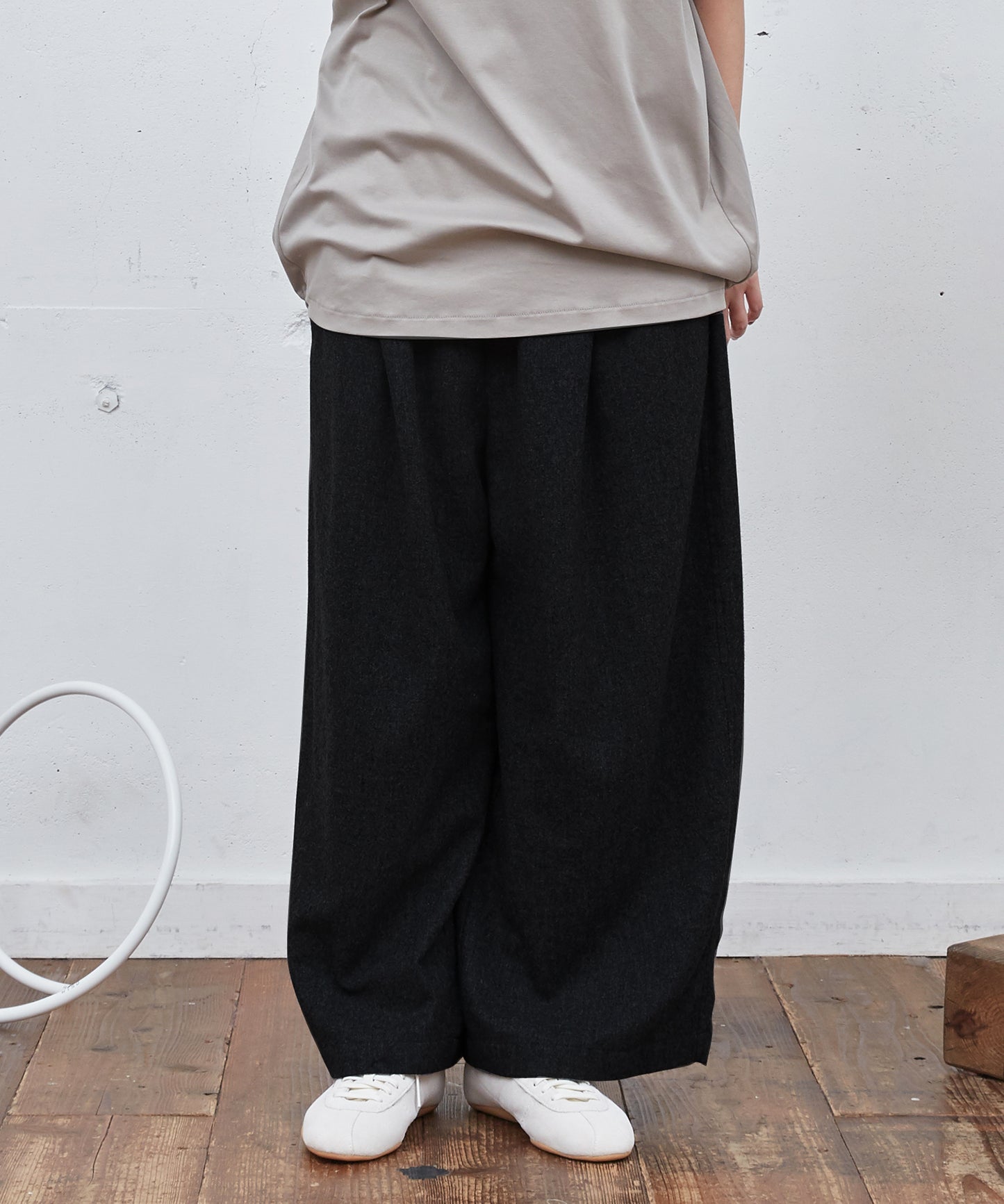 縮絨ウールワイドPT
