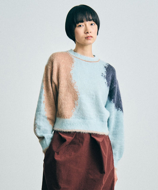 グラデーションニット