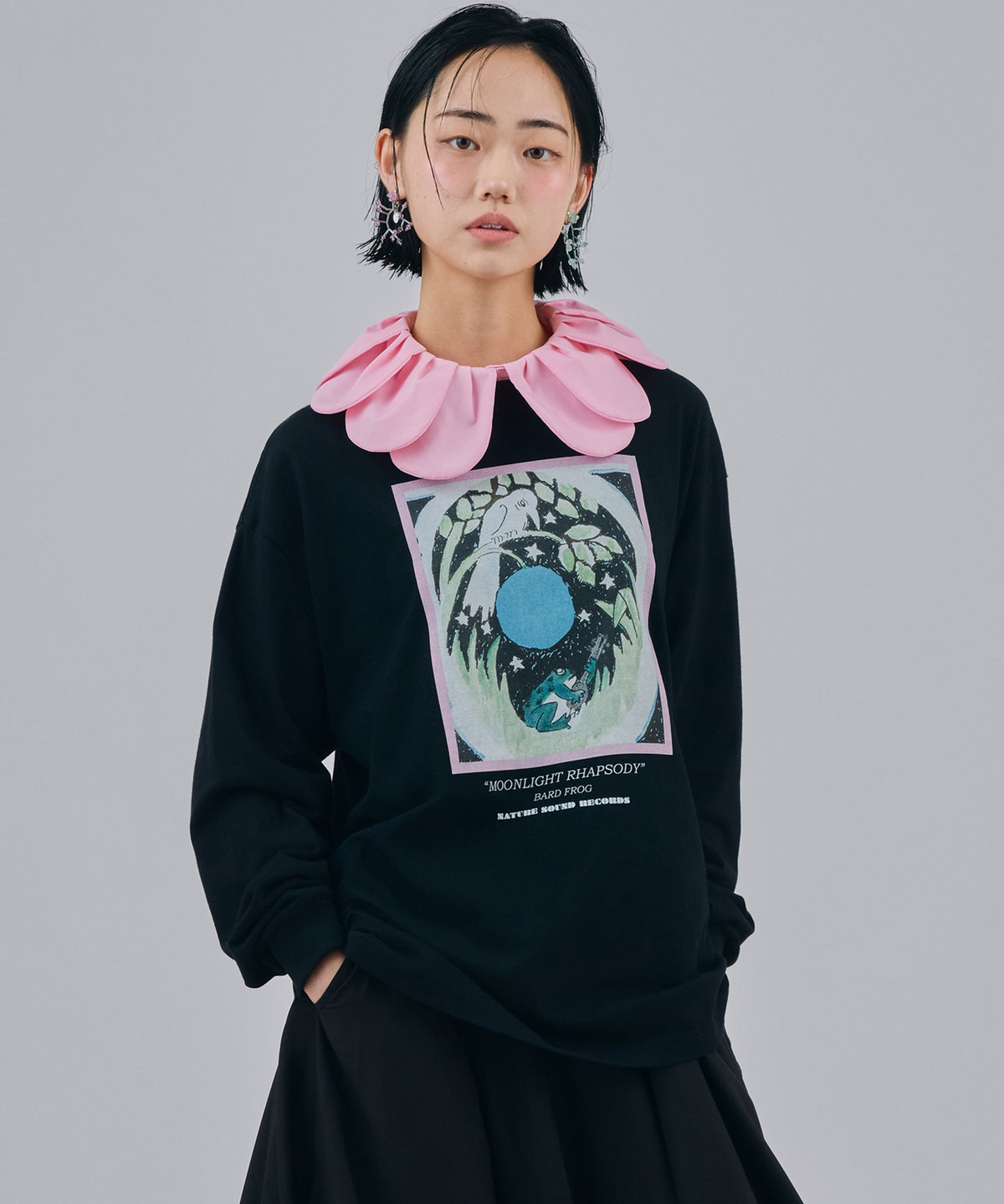 PRINT L/S T-SHIRT(FROG)