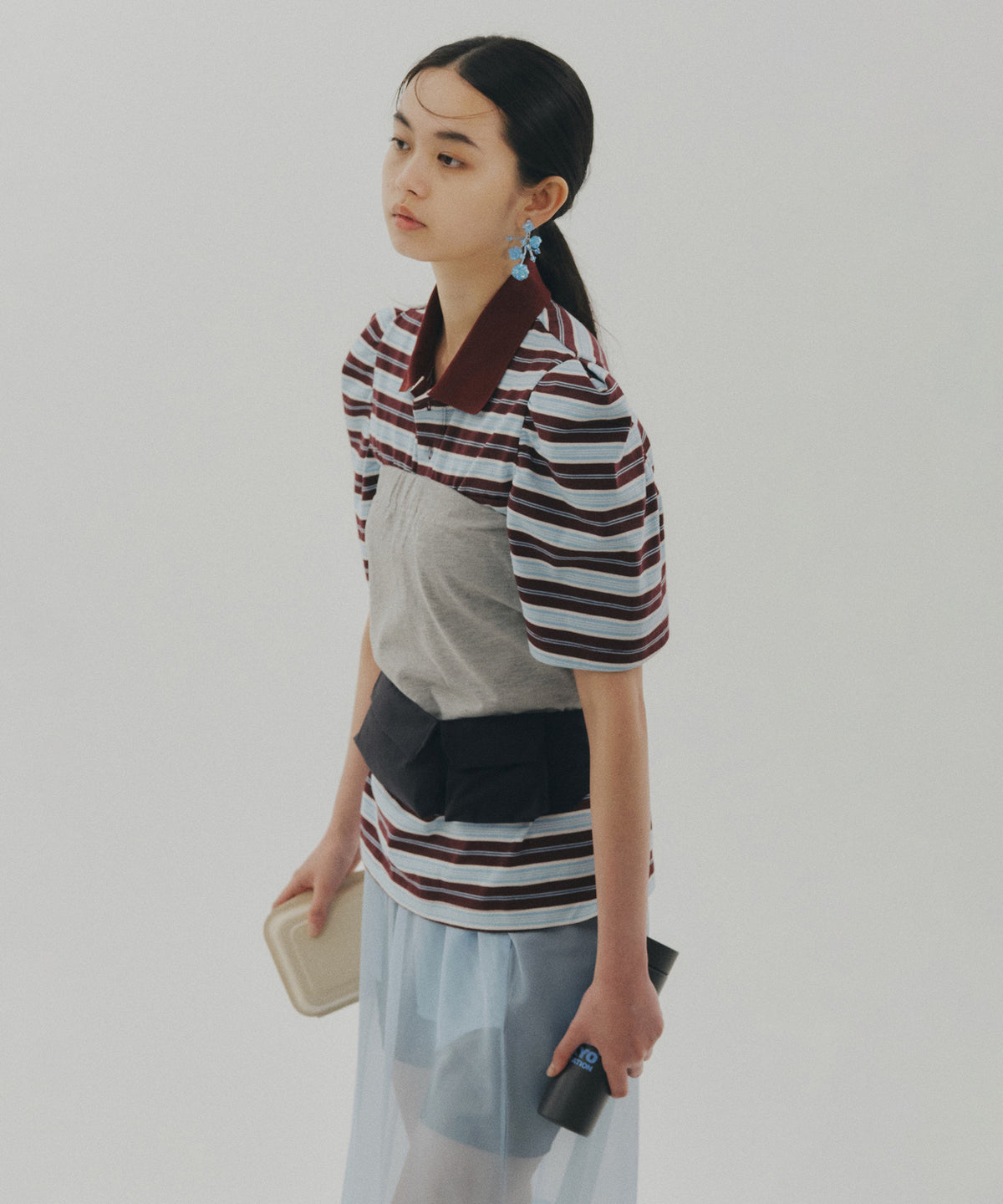 3WAY BORDER POLO SHIRT