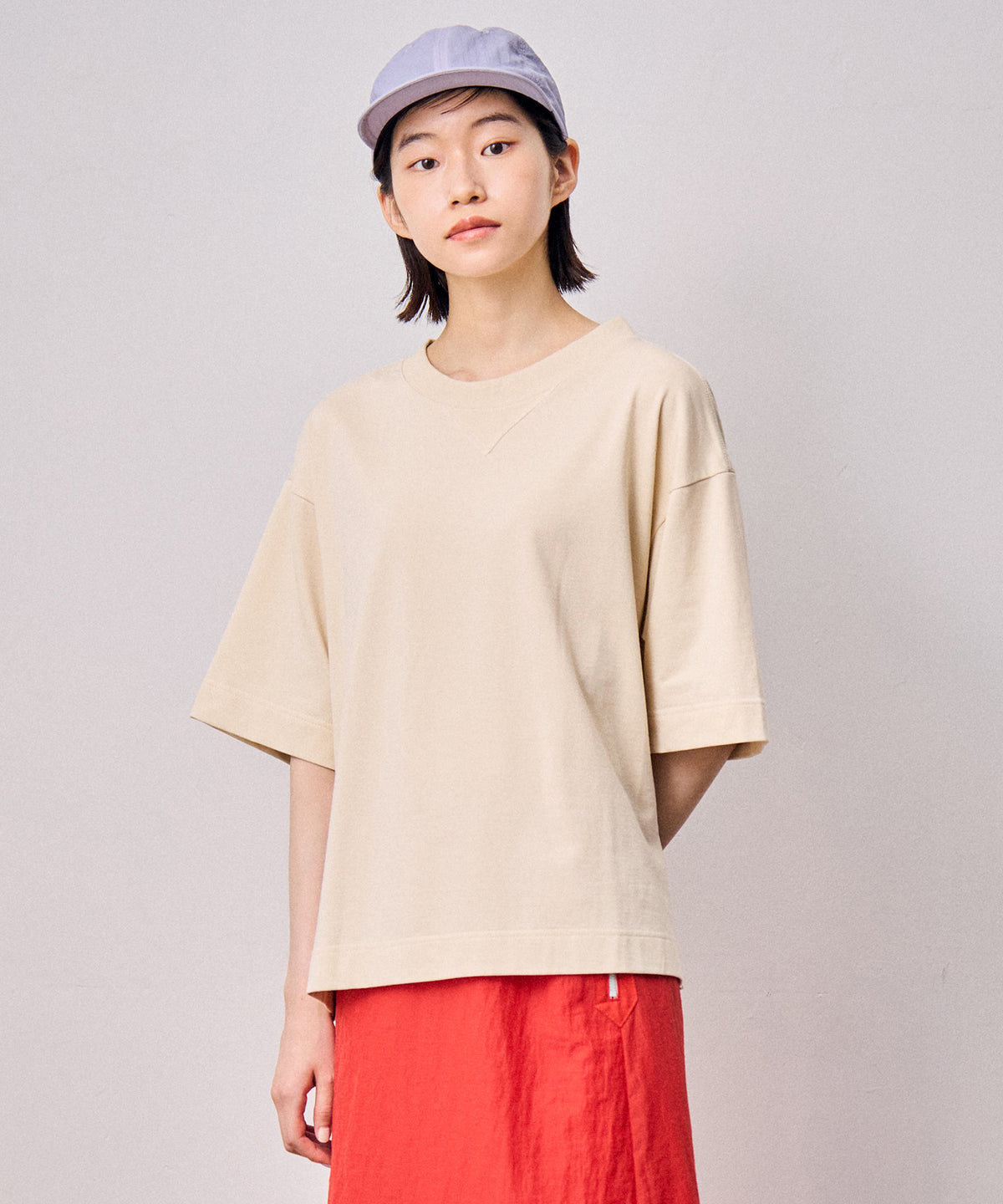スリットスウェットTシャツ