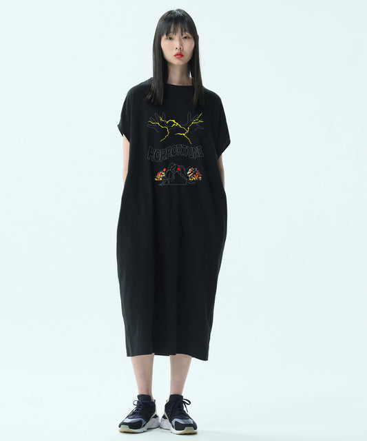 Unknouwn Tee Dress  【Hoorortune】