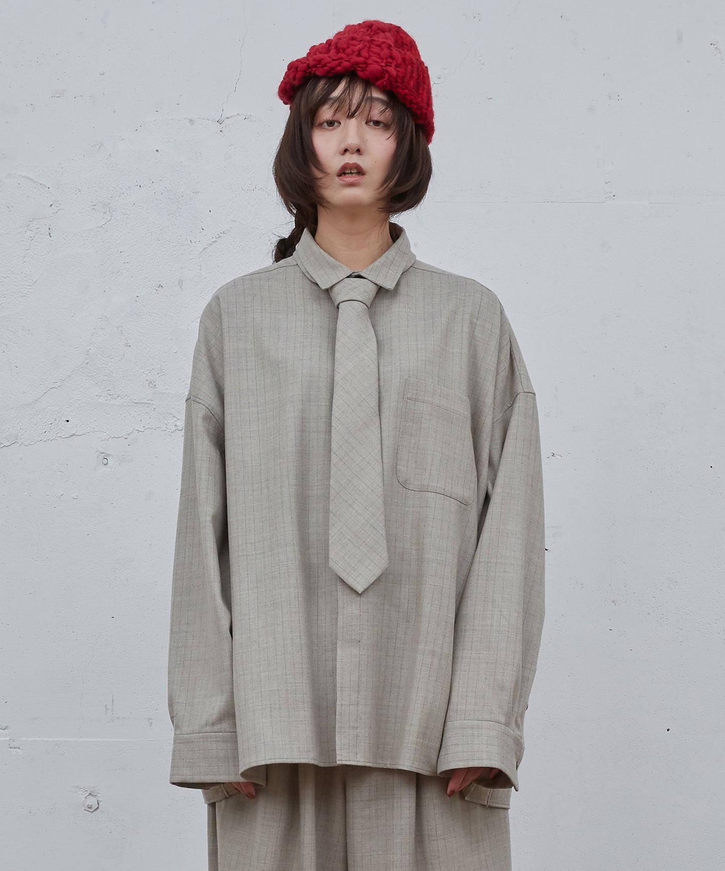 よそいきワイドBOXシャツ