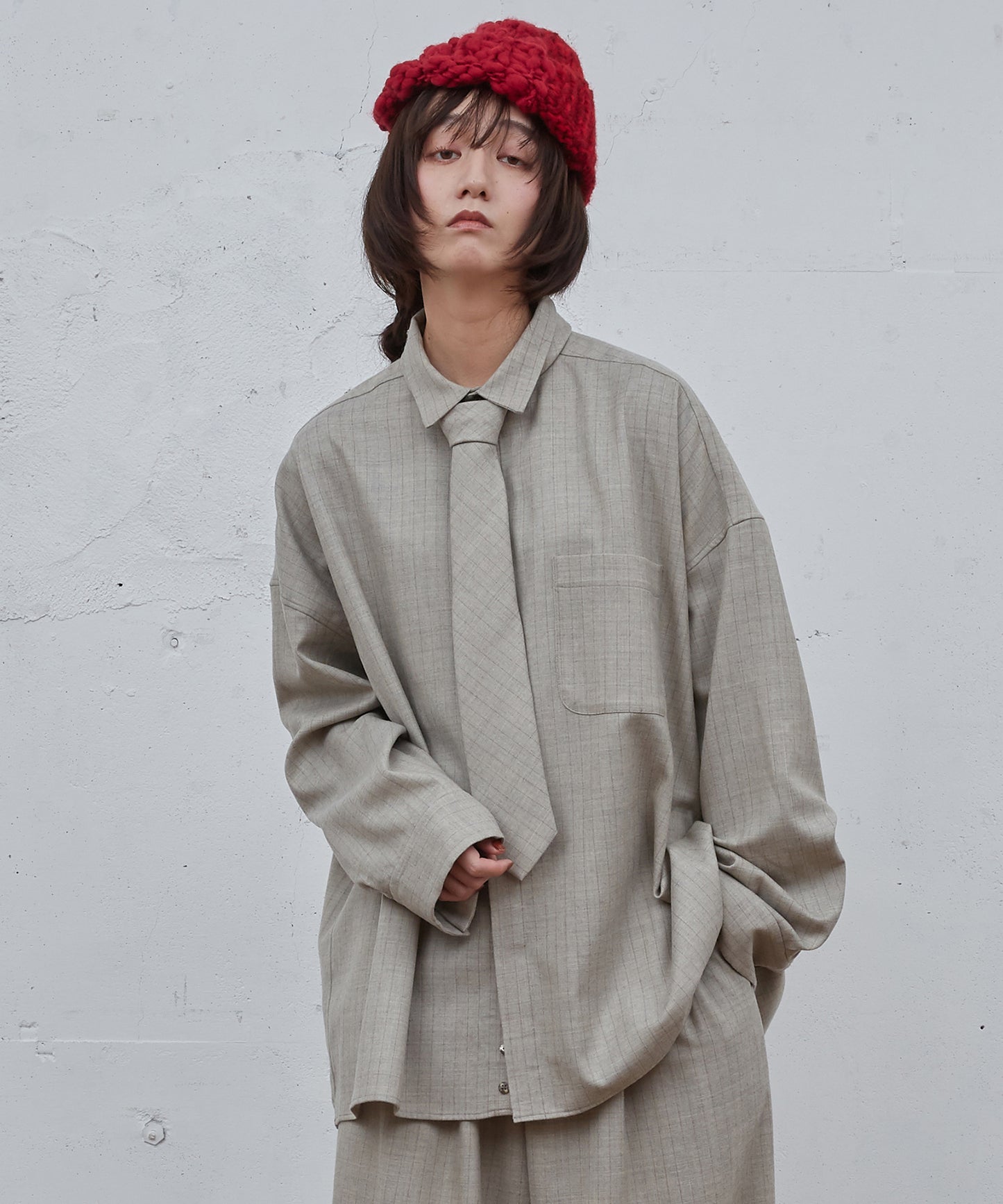 よそいきワイドBOXシャツ