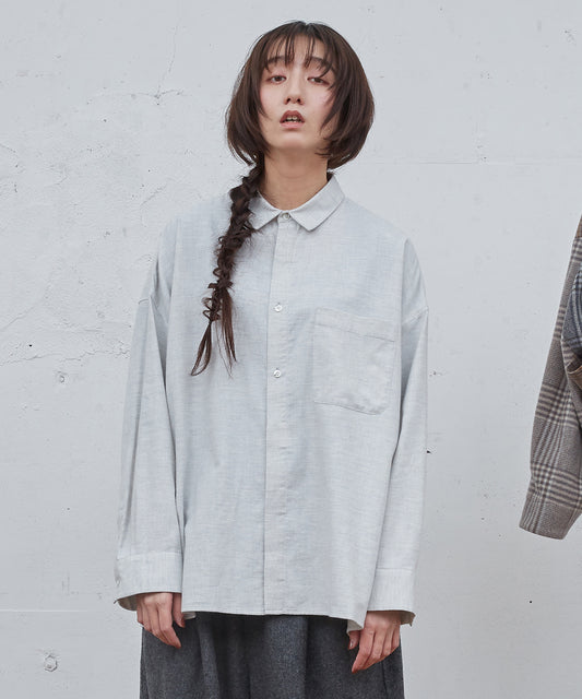 コットンビエラワイドBOXシャツ