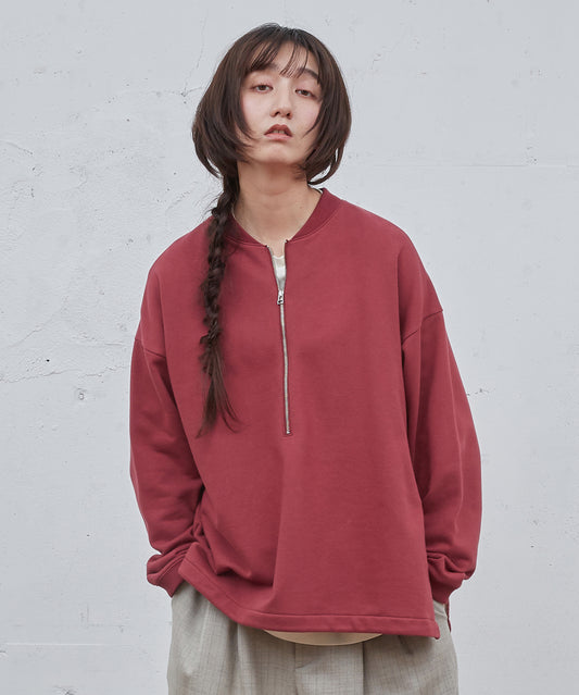 ハーフZipスウェットPO