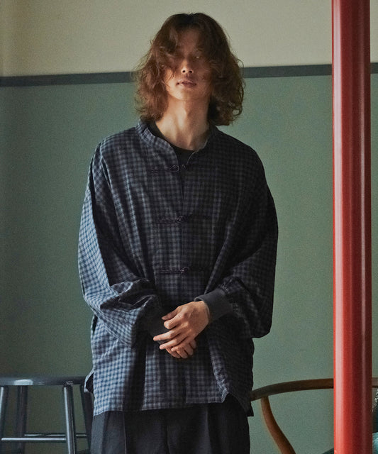 CHECKED KUNG FU SHIRT