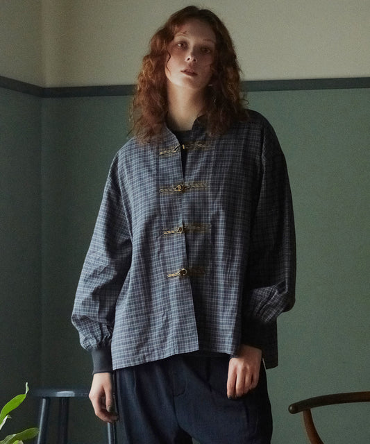 CHECKED KUNG FU SHIRT