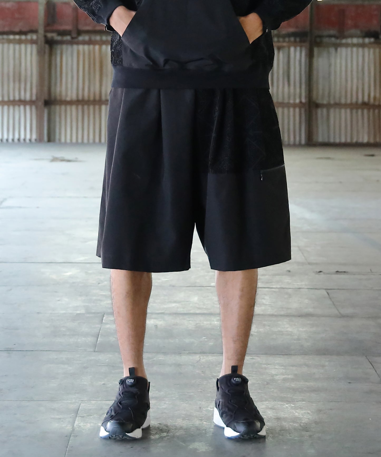 Stone Yard Floc Wide Shorts【商品納期 3月下旬】