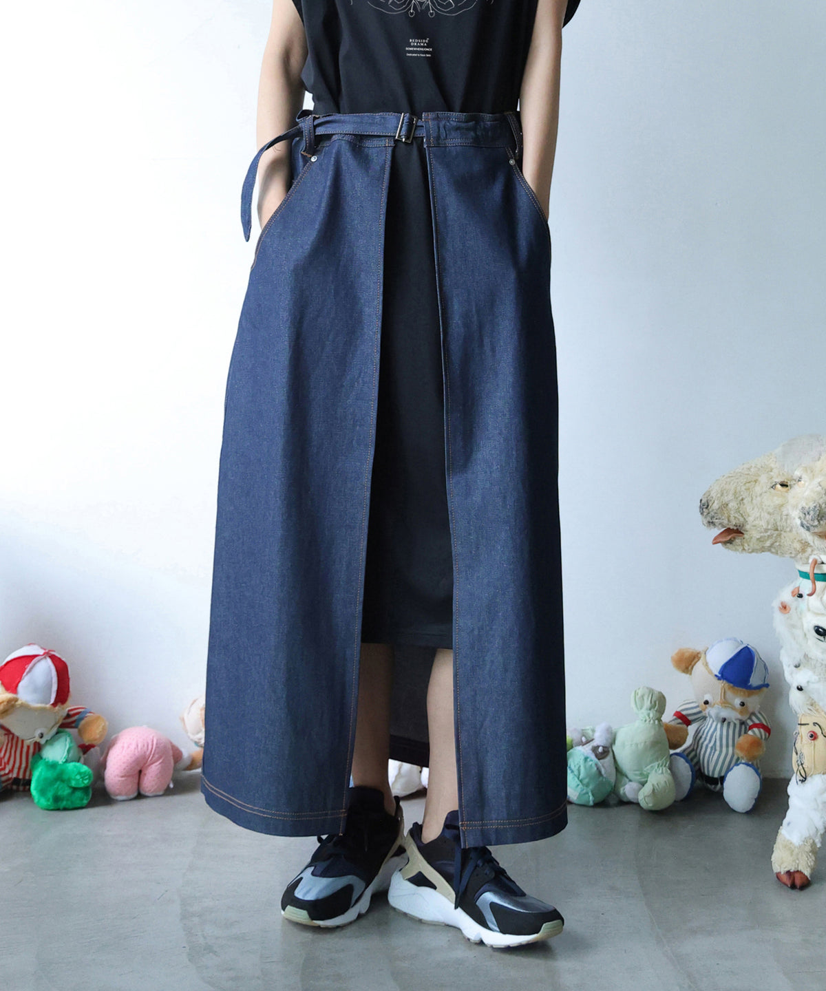 WRAP JEANS APRON