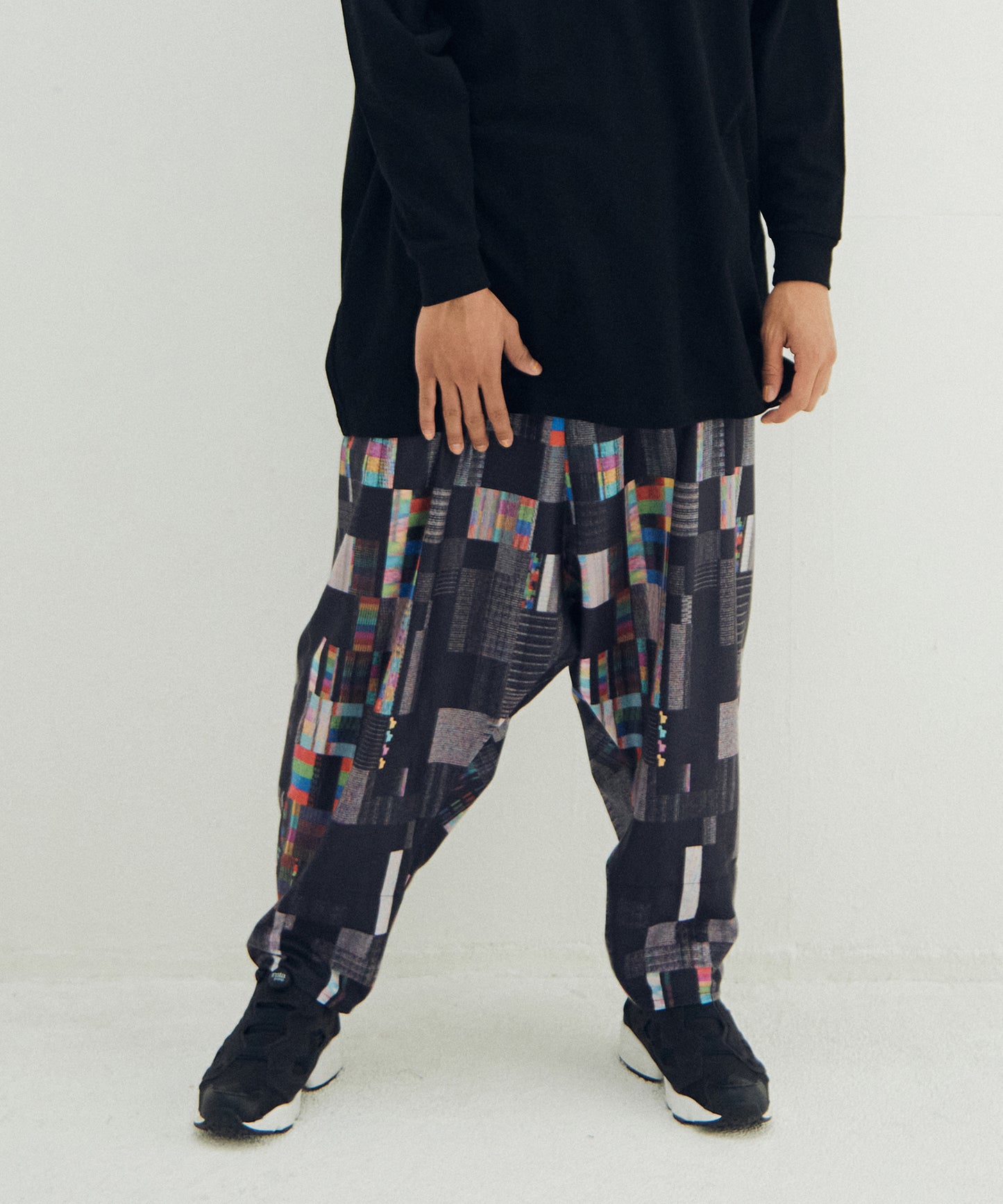 Glitchcheck Wide Pants