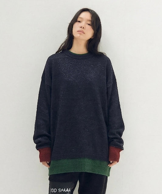 Mohair Layer Knit Pulover