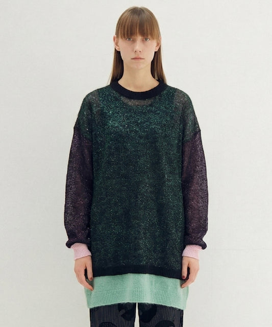 Mohair Layer Knit Pulover