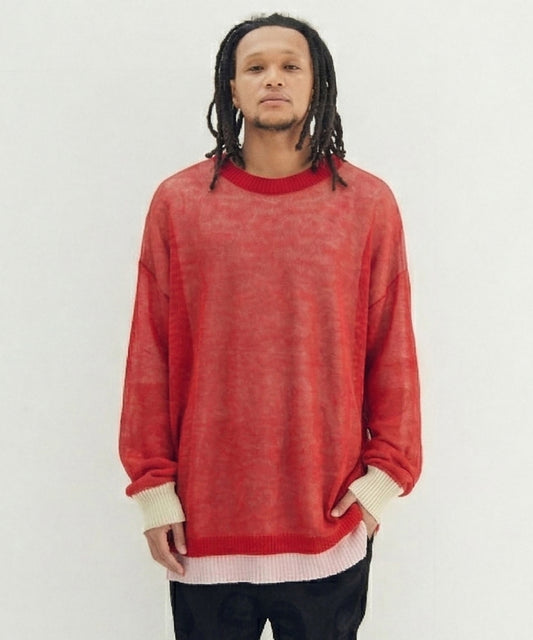 Mohair Layer Knit Pulover