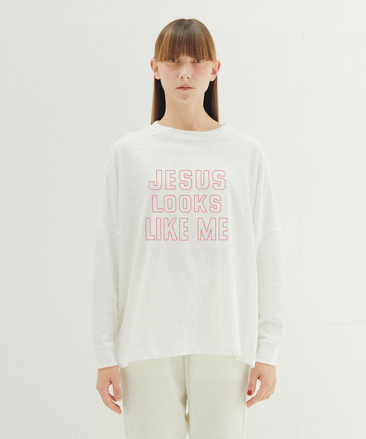 JESUS LOOKS Emboroi L/S Tee