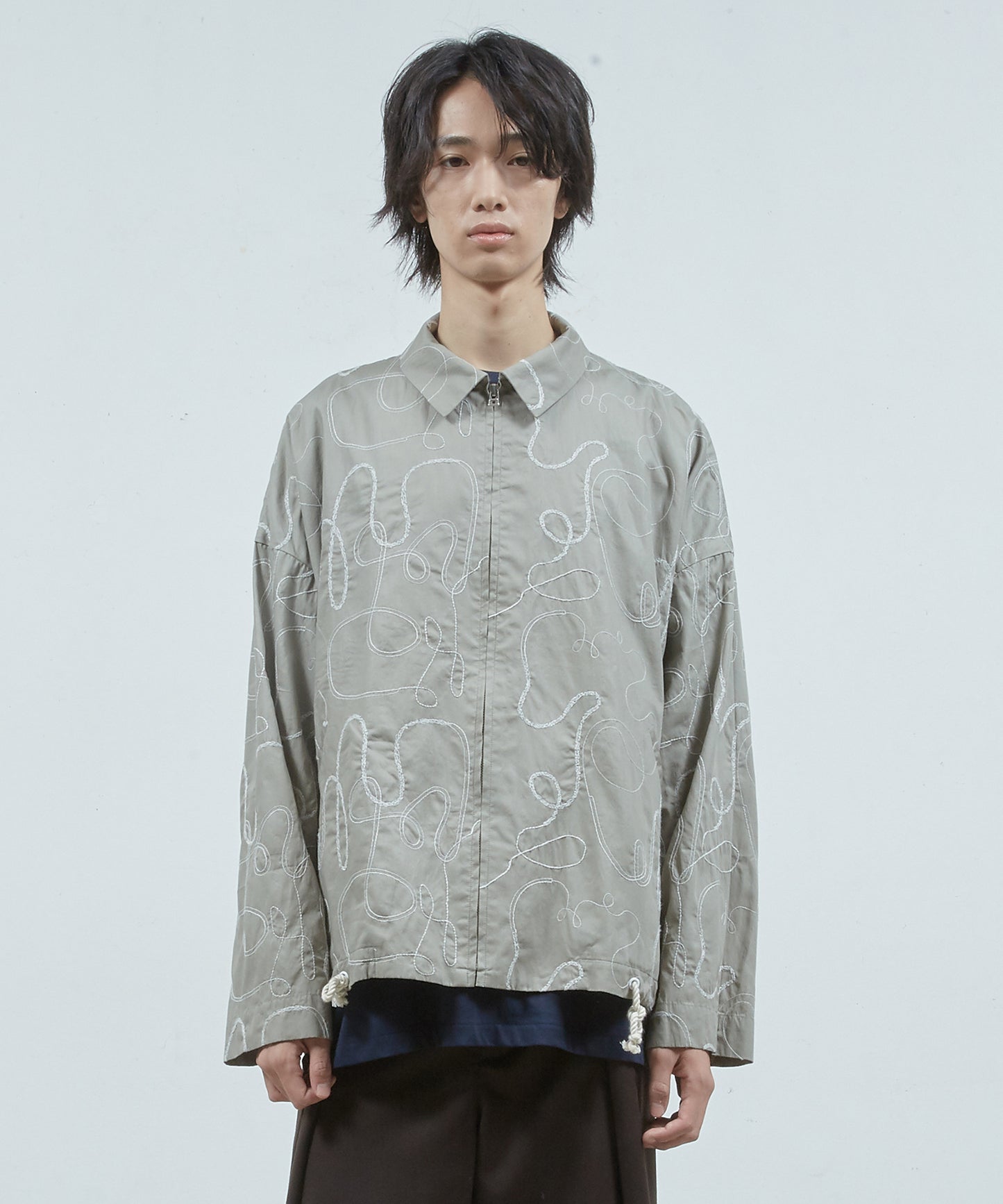 ラフステッチZipアップBL