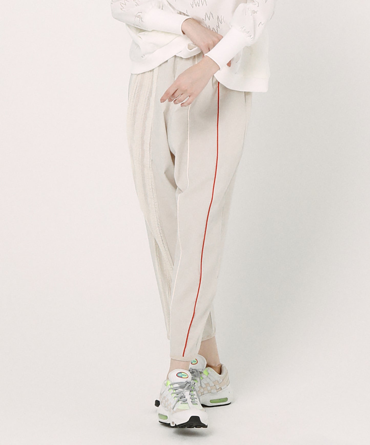 Mixed Frill Pants