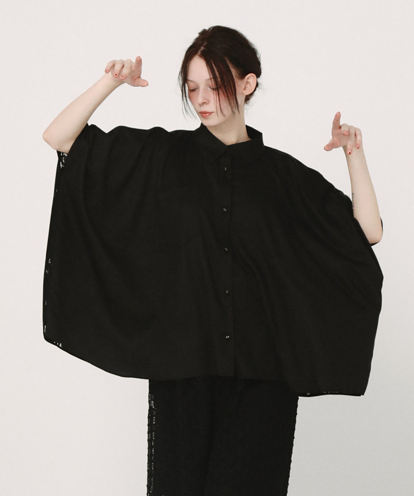 Dancing Lace poncho shirt