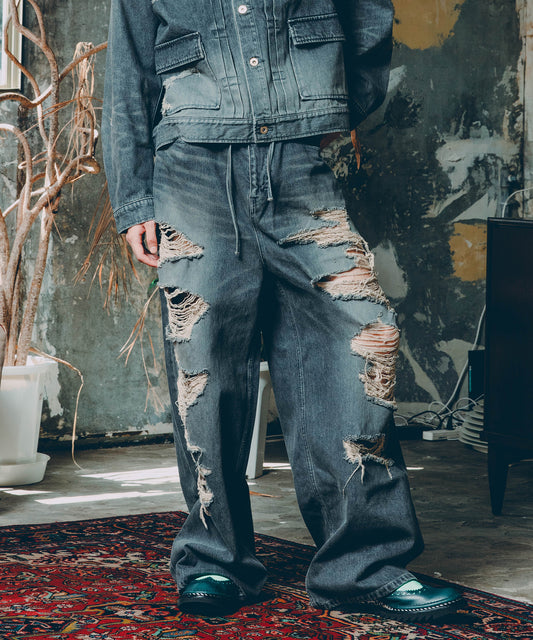 BORO DENIM PANTS