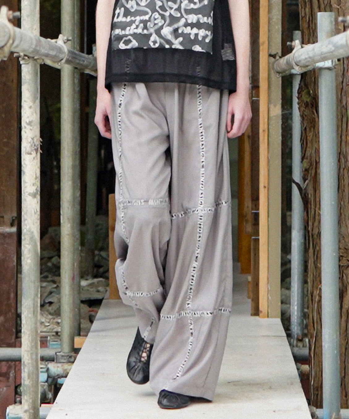 Lace Volume Pants