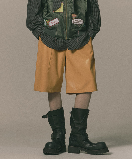 VEGAN LEATHER SHORTS