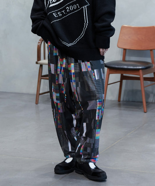 Glitchcheck Wide Pants