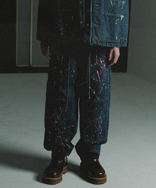 DENIM PAINT PANTS