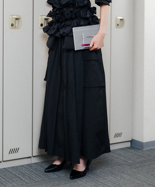 2WAY MULTIPOCKET PLEATS SKIRT