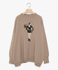 M Flower Wide Knit Sweater