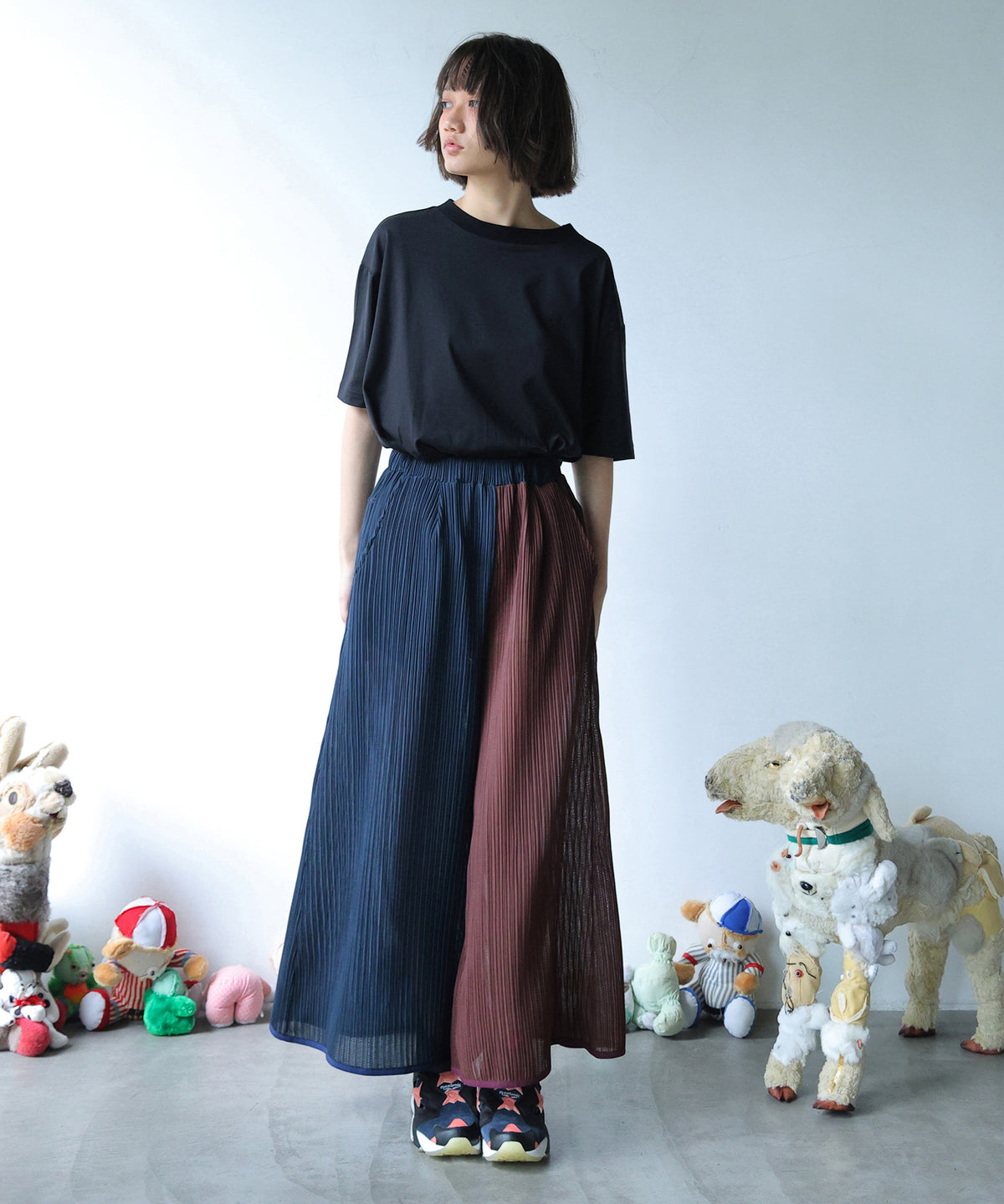 RELAXED PLEATED PANTS