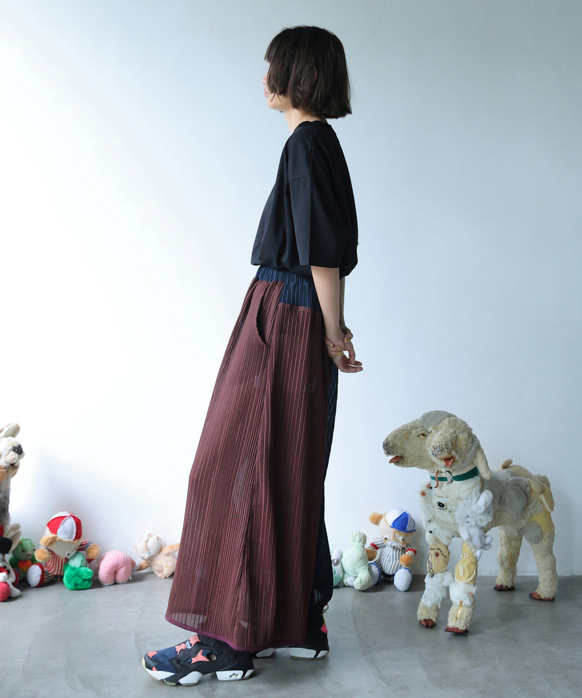 RELAXED PLEATED PANTS