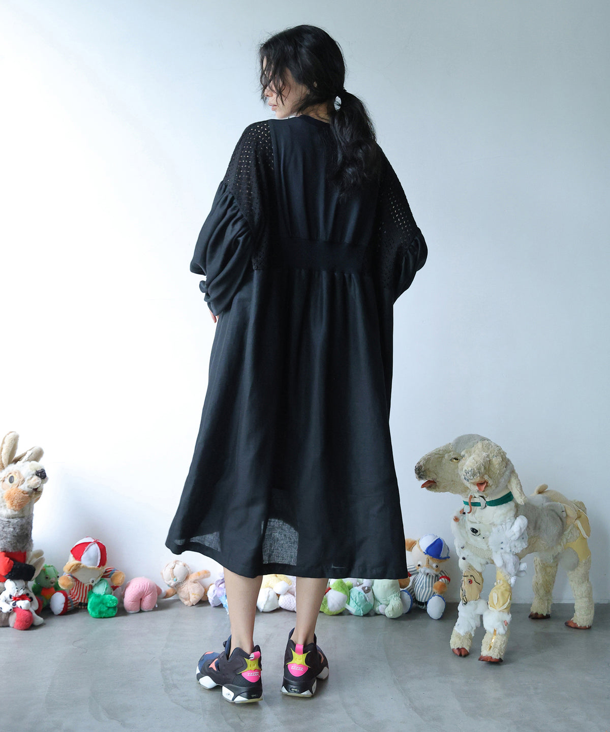 MIXTURE MEMORY DRESS　PLAIN