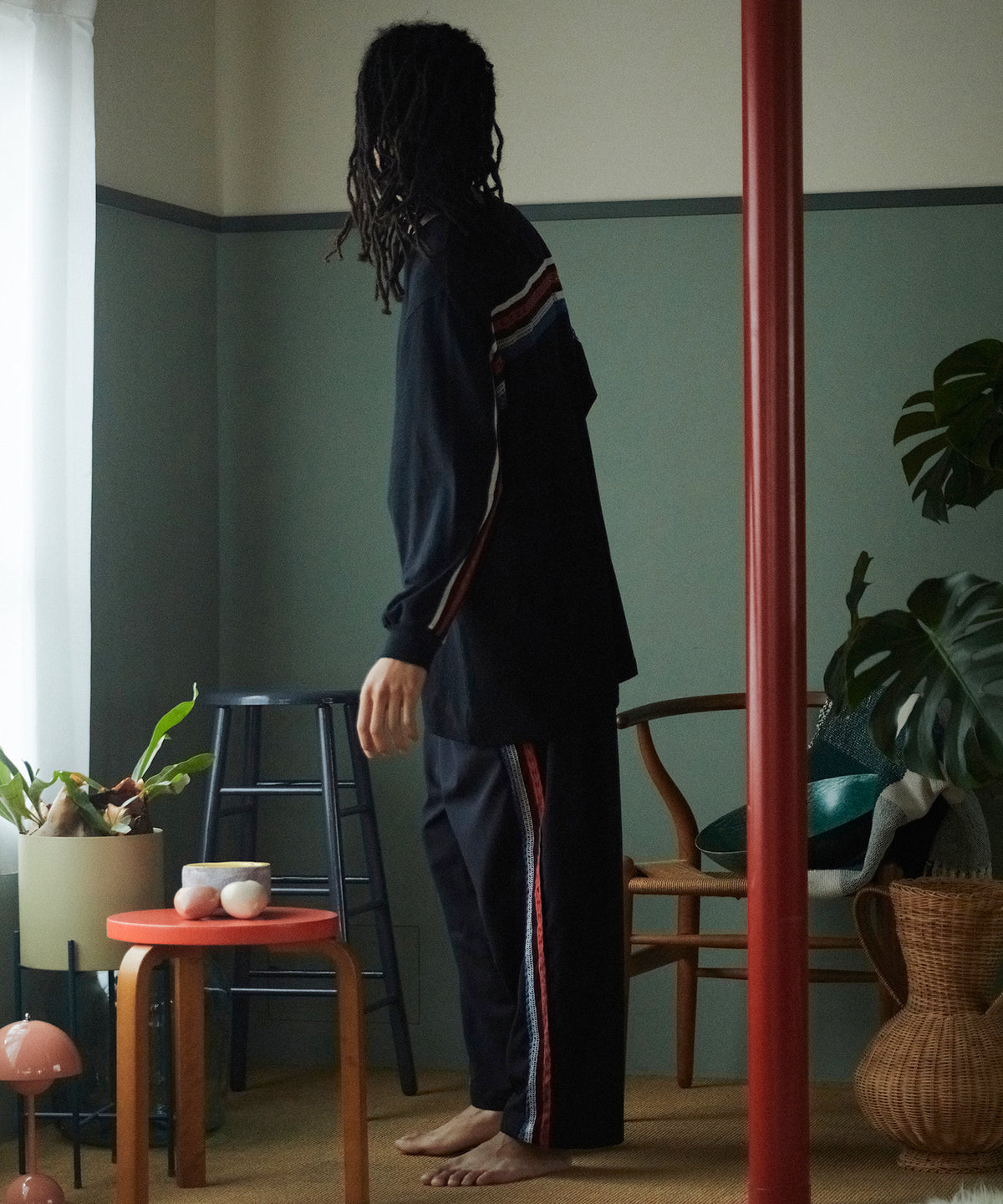 HANDMADE TAPE LINE PANTS