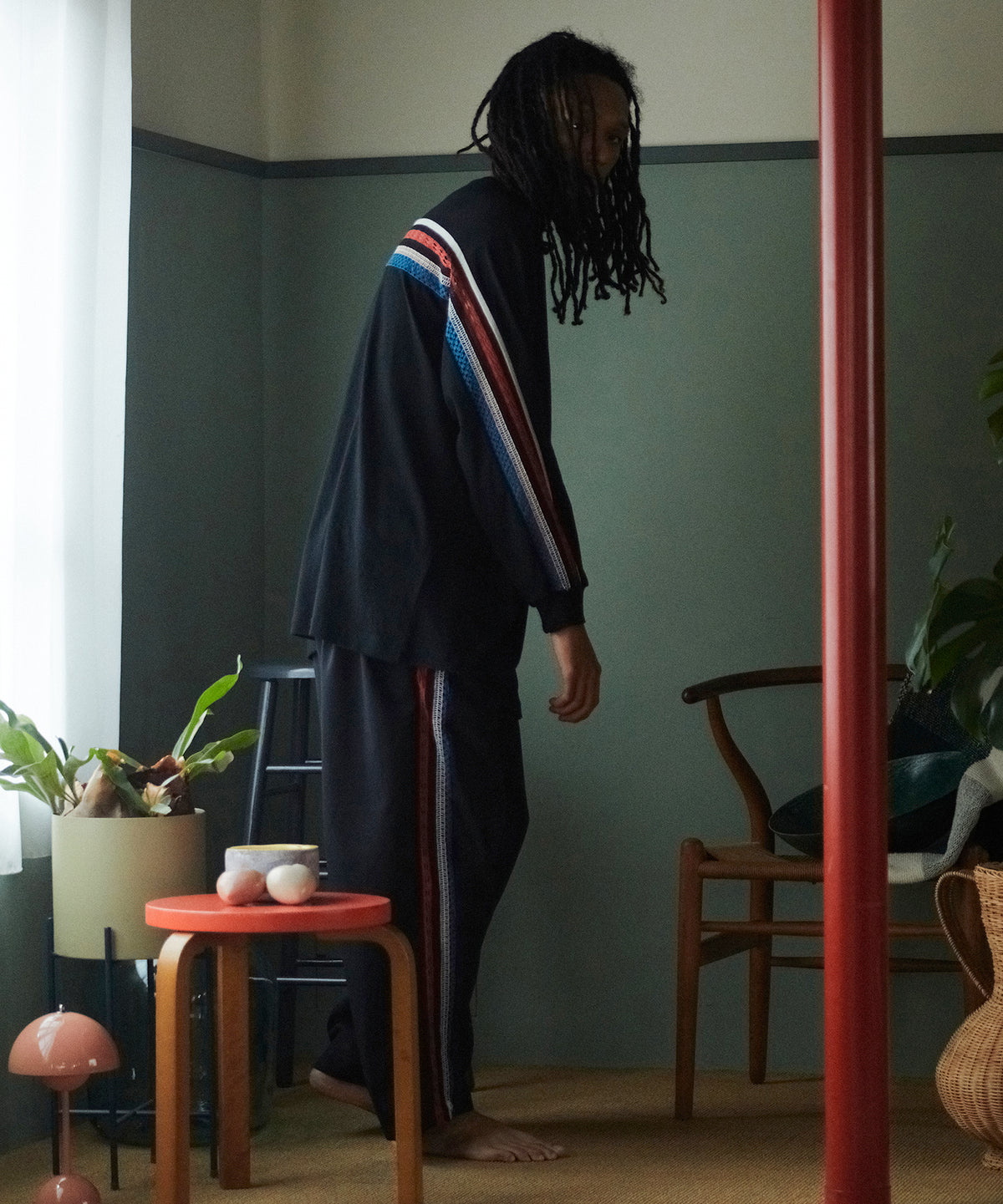 HANDMADE TAPE LINE PANTS
