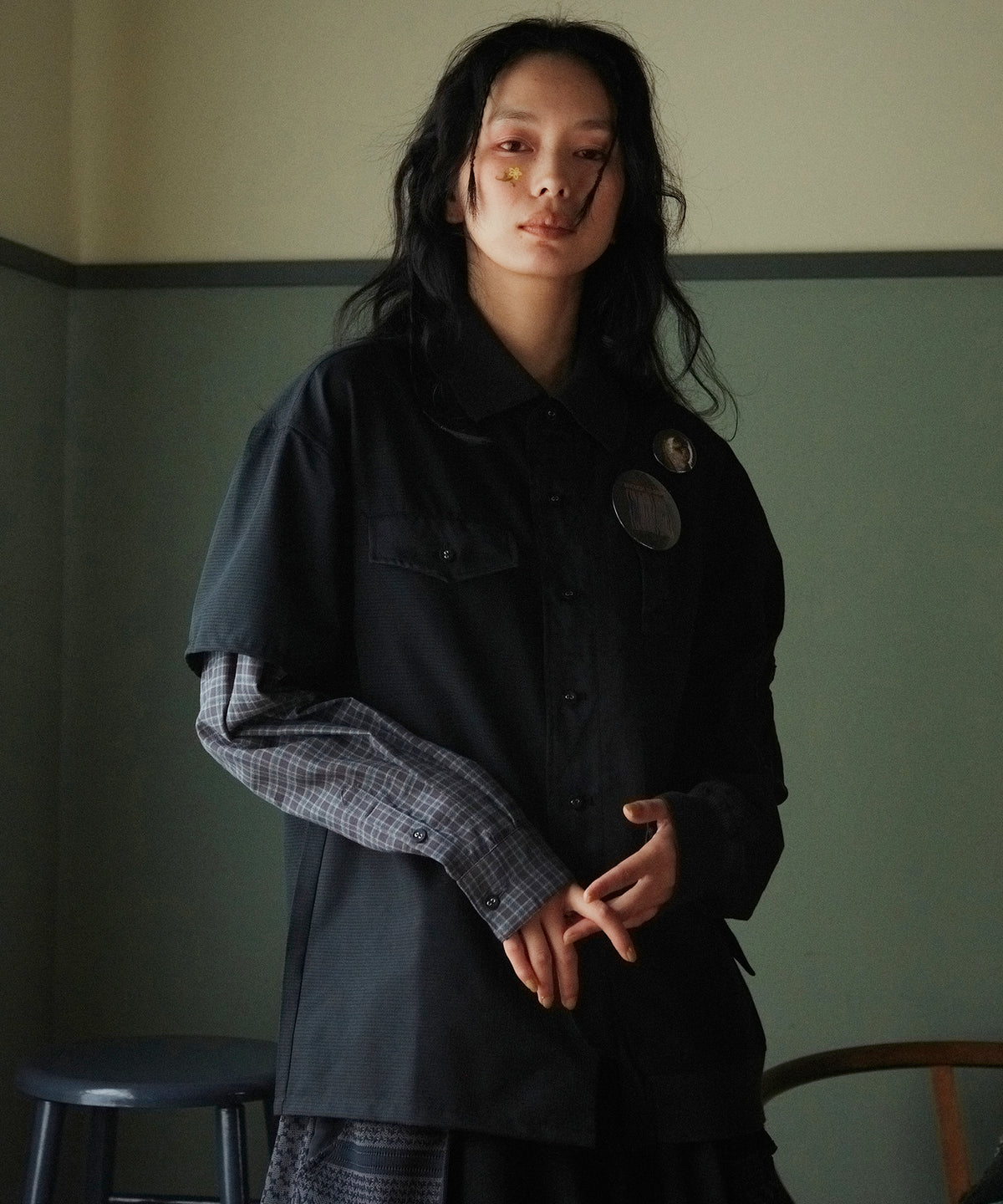 DOPE MIXTURE SHIRT JACKET