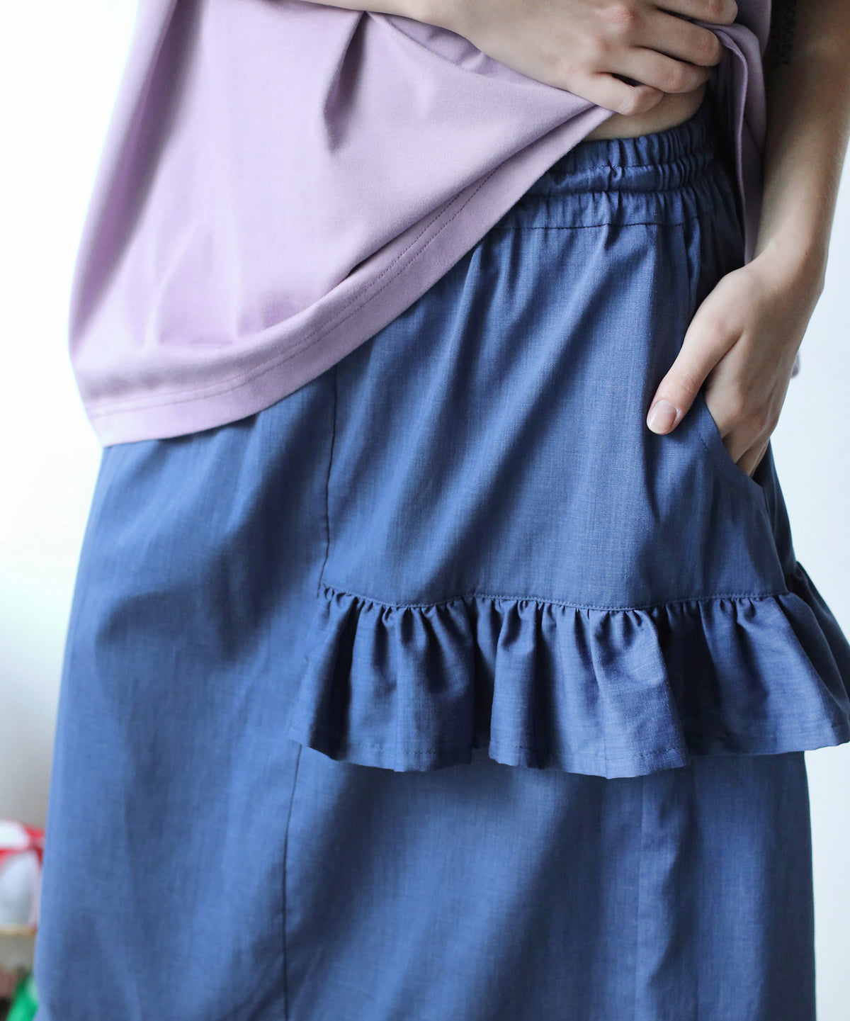 ASYMMETRICAL SHIRT SKIRT